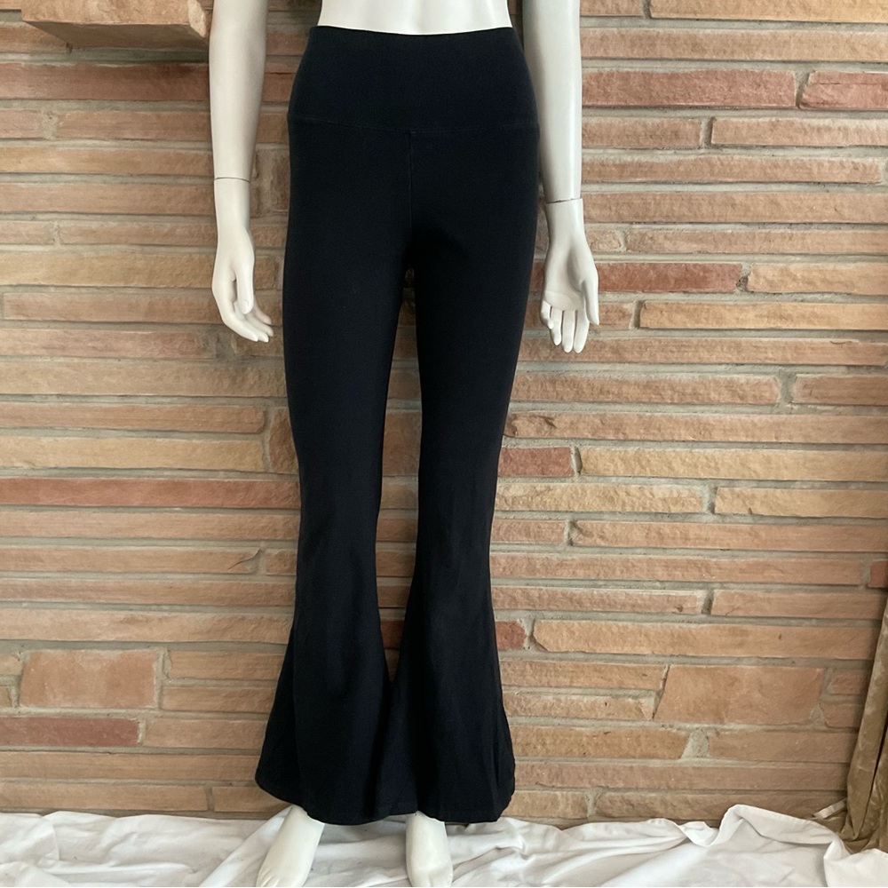 Brandy Melville John Galt Black Flared Yoga Pants Extra Long